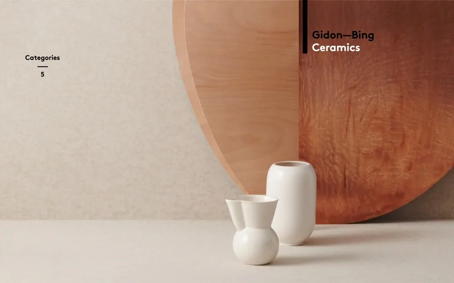 Gidon Bing Ceramics website