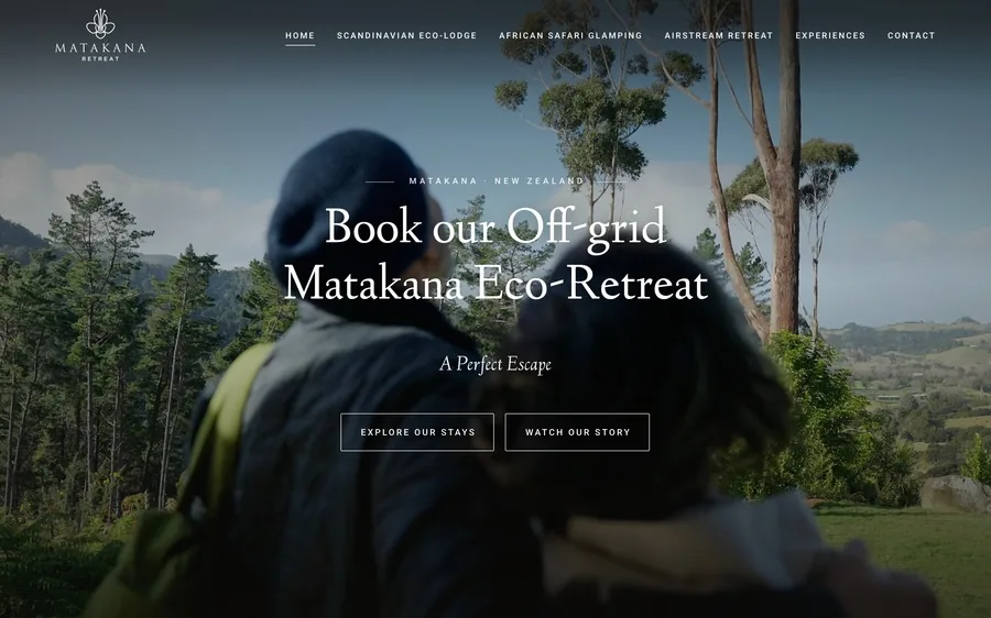 Matakana Retreat website