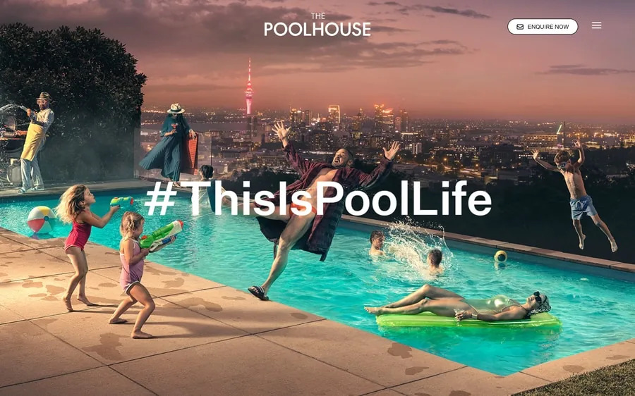 The PoolHouse website