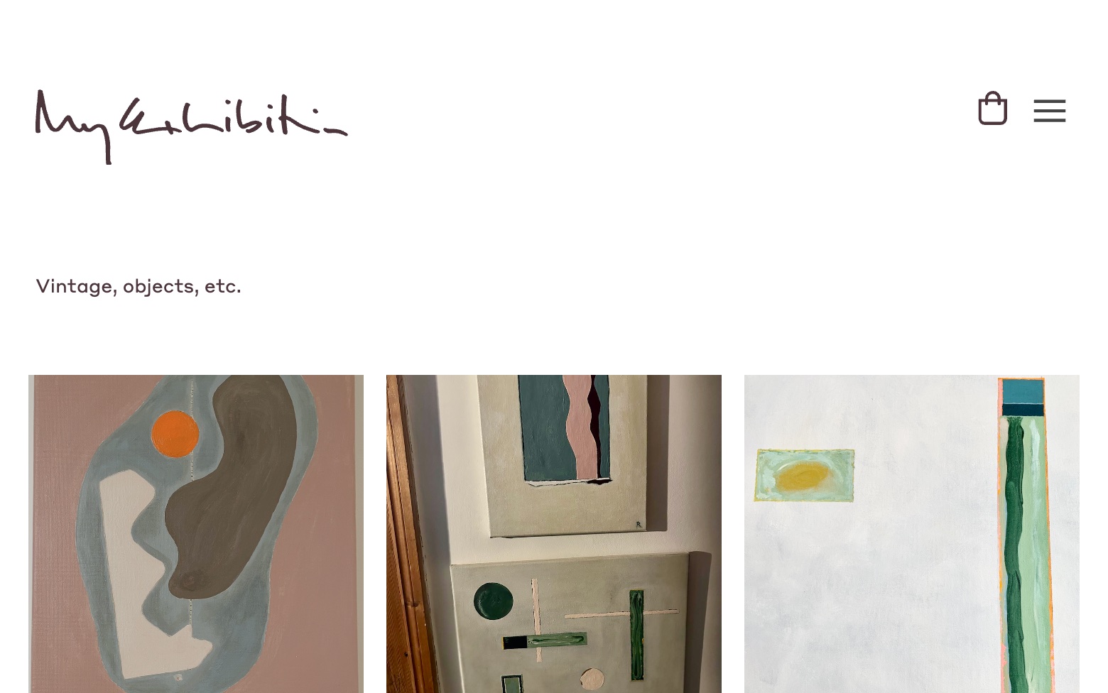 My Exhibition website on a laptop