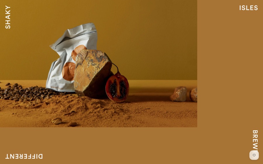 Shaky Isles Coffee website