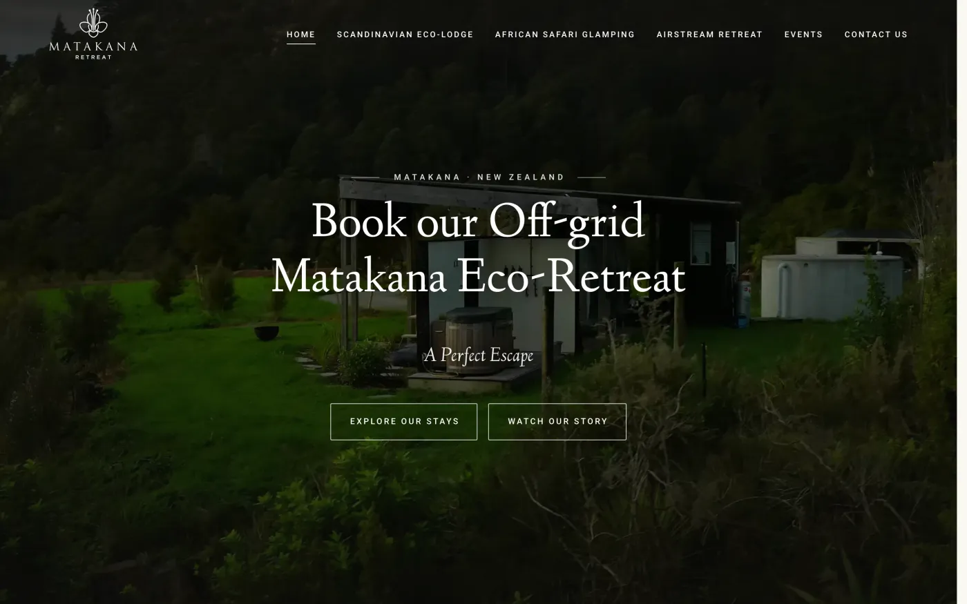 Matakana Retreat – desktop
